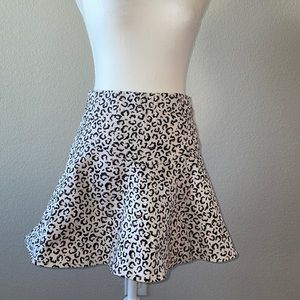Jean Skirt Leopard Pattern Size 4